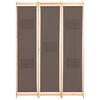 vidaXL Kamerscherm met 3 panelen 120x170x4 cm stof bruin