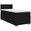 vidaXL Boxspringbed met matras met hoofdeinde Zwart 90 x 190 cm Stof