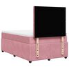 vidaXL Boxspring met matras fluweel roze 120x190 cm
