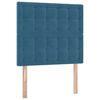 vidaXL Opslag bed met matras Donkerblauw 90 x 200 cm Fluweel