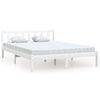 vidaXL Bedframe massief grenenhout wit 120x200 cm