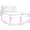 vidaXL Boxspring met matras stof lichtgrijs 180x200 cm