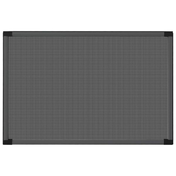 vidaXL Raamhor uitschuifbaar (100-193)x75 cm antracietkleurig