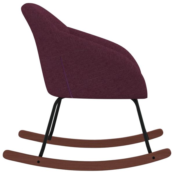vidaXL Schommelstoel stof paars