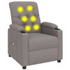 vidaXL Massagestoel stof taupe