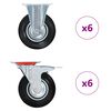 vidaXL 12 st Wielen 125 mm