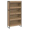 vidaXL Boekenkast 2 pcs Ambachtelijk eiken 80 x 30 x 155 cm