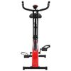 vidaXL Hometrainer X-bike magnetisch met hartslagmeter zwart en rood