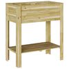 vidaXL Hoge Planter Bruin 85,5 x 46,5 x 96 cm Ge&iuml;mpregneerd grenenhout