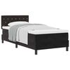 vidaXL Boxspringbed met matras Zwart 100 x 200 cm Fluweel