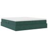 vidaXL Opbergbed met matras Donkergroen 200 x 200 cm Fluweel