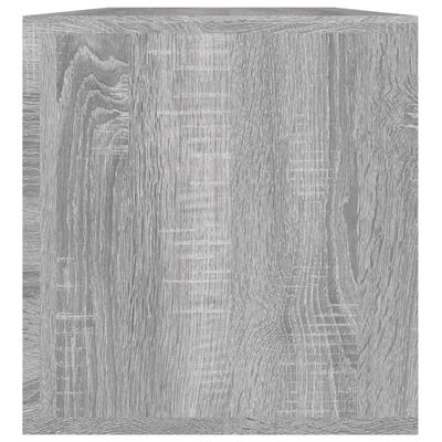 vidaXL Opbergbox voor LP's 71x34x36 cm bewerkt hout grijs sonoma eiken
