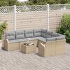 vidaXL Tuin Sofa Set Beige 55 x 55 x 37 cm poly rattan