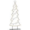 vidaXL Metalen kerstboom met standaard Zwart 150 cm Staal