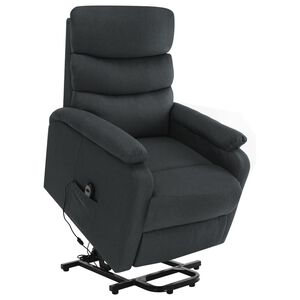 vidaXL Sta-op-massagestoel stof donkergrijs