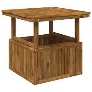 vidaXL Tuinfoto Tafel Massief Acaciahout Hoogte Verstelbaar Naturel