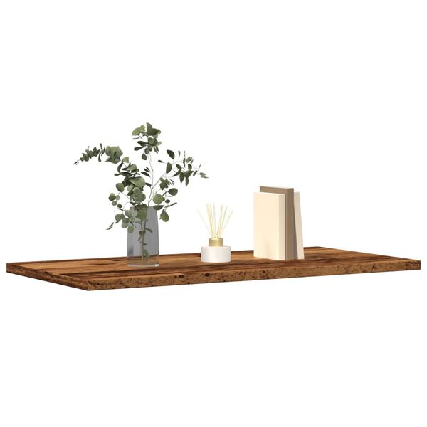 vidaXL Wandschappen 4 st 60x30x1,5 cm bewerkt hout oud houtkleurig