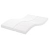 vidaXL Schuimmatras 7 zones hardheid 20 ILD 120x220 cm wit