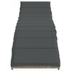 vidaXL Ligbedden 2 st met tafel poly rattan lichtgrijs