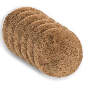 vidaXL Kussen met kussen HEERLEN 6 st Taupe PV Fleece