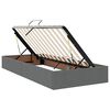 vidaXL Opbergbed met LED met matras Donkergrijs 90 x 190 cm Stof