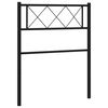 vidaXL Vervangend hoofdbord 90 cm metaal zwart
