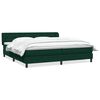 vidaXL Boxspringbed met matrassen 180x220 cm fluweel donkergroen