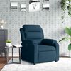 vidaXL Fauteuil verstelbaar fluweel blauw