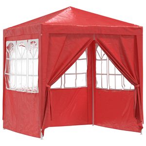 vidaXL Partytent 200 x 200 x 240 cm Rood PE en staal