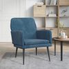 vidaXL Fauteuil 62x79x79 cm fluweel blauw