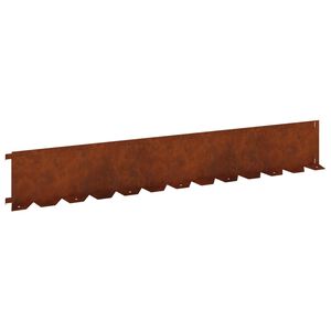 vidaXL Gazonrand 20 st 102 x 15 x 4 cm Staal Roestig