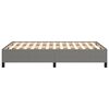 vidaXL Bedframe zonder matras 120x200 cm stof donkergrijs