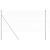 vidaXL Afrasteringspaal Zilver 25 x 1,2 m (13 mm gaas) Staal