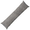 vidaXL Kussen HEERLEN Lichtgrijs 40 x 145 cm Microfiber Fleece