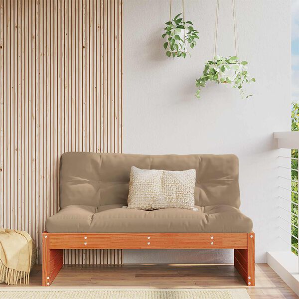 vidaXL Tuin Midden Sofa Massief Vurenhout Waskleur Bruin