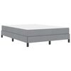 vidaXL Boxspringbed met matras Lichtgrijs 140 x 200 cm Stof