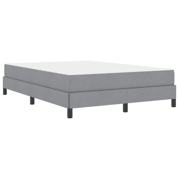 vidaXL Boxspringbed met matras Lichtgrijs 140 x 200 cm Stof