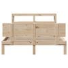 vidaXL Bedframe met hoofdbord massief grenenhout 150x200 cm