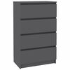 vidaXL Dressoir 60x35x98,5 cm bewerkt hout grijs
