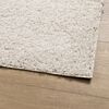 vidaXL Vloerkleed PAMPLONA shaggy hoogpolig modern 160x160 cm cr&egrave;me