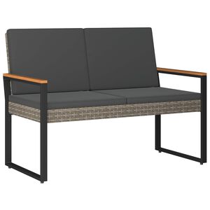 vidaXL Tuinbank 2 -Seater 107 x 61 x 80 cm poly rattan Rechthoekig