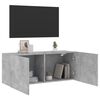 vidaXL Tv-meubel wandgemonteerd 100x30x41 cm betongrijs