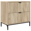 vidaXL Nachtkastje Sonoma eiken 63.5 x 36 x 61 cm Bewerkt hout