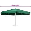 vidaXL Vervangingsdoek voor parasol 610 cm groen