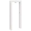 vidaXL Buitendouche 226 cm Massief grenenhout en roestvrij staal Wit