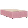 vidaXL Bedframe zonder matras 120x190 cm fluweel roze