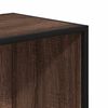 vidaXL Boekenkast 97,5x33x107,5 cm bewerkt hout en metaal bruin eiken