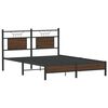 vidaXL Bedframe zonder matras bewerkt hout bruin eikenkleur 150x200 cm
