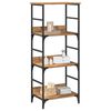 vidaXL Boekenkast 50x33x117,5 cm bewerkt hout artisanaal eikenkleur