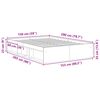 vidaXL Bedframe wit 150x200 cm King Size